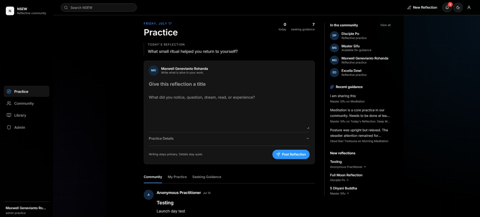 NSEW Community project preview